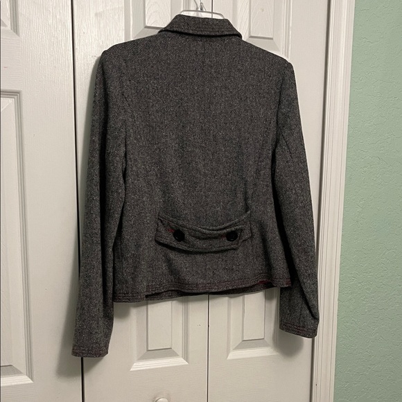 GAP Women's gray  Blazer with Pink Lining - Picture 7 of 8